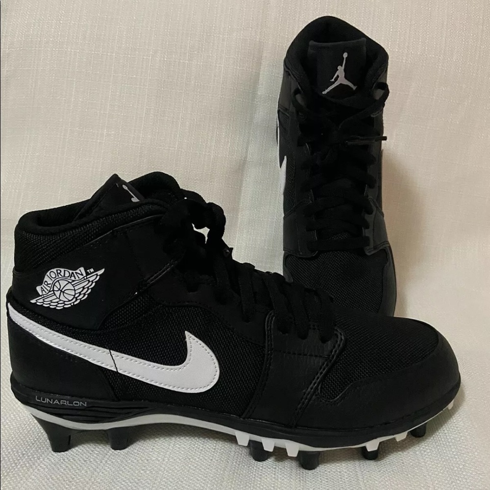 Nike Air Jordan Retro 1 TD Mid Football Cleats Blk